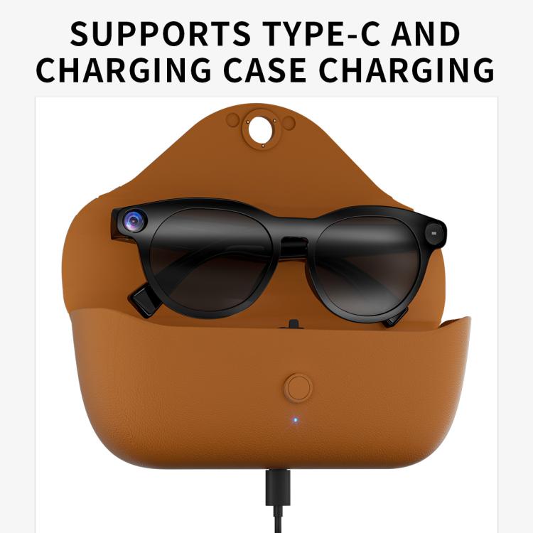 CY05MAX 8MP AI Smart Camera Glasses with Photochromic Lenses & Charging Case, CY05MAX
