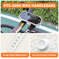 White silicone phone mount with adjustable strap for aero handlebars