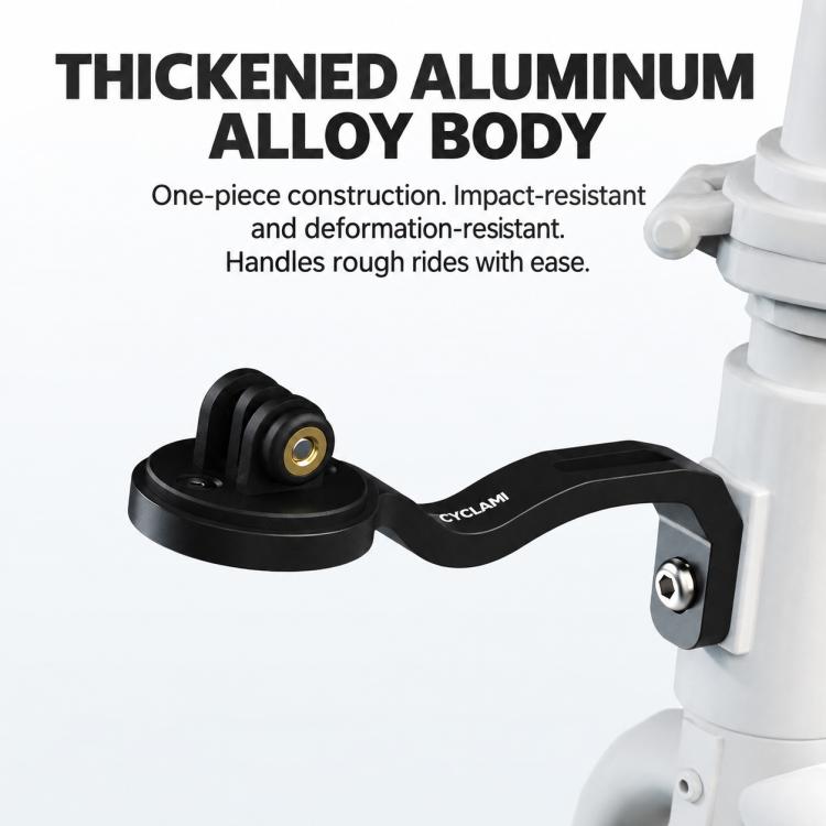 CYCLAMi S17 Folding Bike Fork Light Mount Aluminum Extension Base, S17