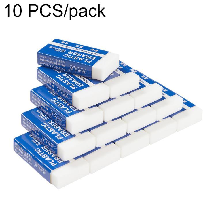 10 PCS/Pack 2B Erasers Soft and Easy Erasing Art Drawing Supplies, Small, Medium