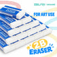 10 PCS/Pack 2B Erasers Soft and Easy Erasing Art Drawing Supplies, Small, Medium