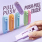 Macaron-Style Sliding Eraser with Refillable Soft Eraser