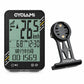 Cycling GPS bicycle computer with black display and S8-style mounting bracket