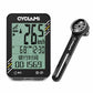 Cycling GPS bicycle computer with black display and long bracket mount arm