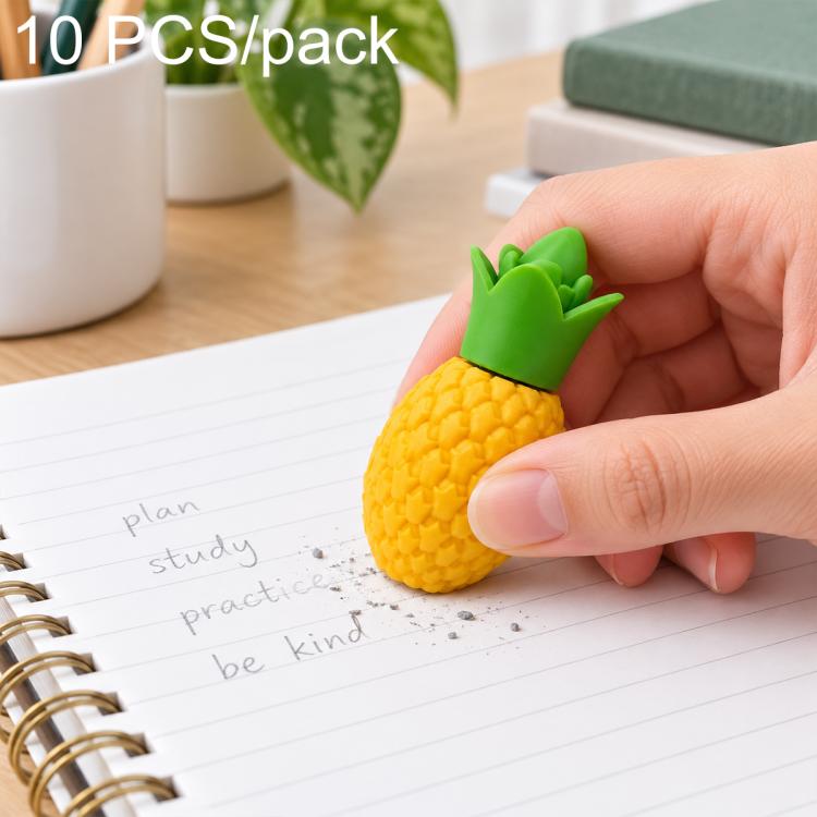 10 PCS/Pack Cute Creative Cartoon Fruit-Shaped Jumbo Eraser