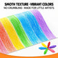 Color crayon strokes on paper showing smooth rainbow blending with multiple crayons