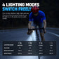 CYCLAMi AI1200 Waterproof Bicycle Front Light Bright Flashlight for Night Riding, AI1200