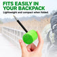 Green CYCLAMi TPU inner tube, rolled coil held in hand