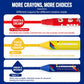 Palm crayon set packaging with smooth creamy crayons and multiple color options