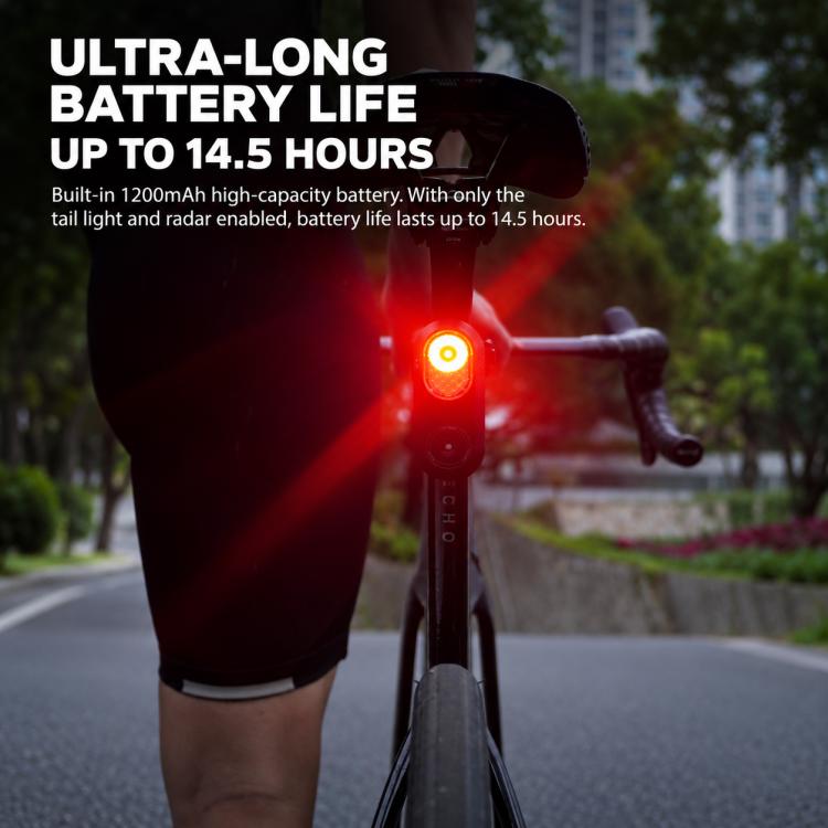 CYCLAMi LA150 Cycling Smart Radar Tail Light Compatible with Bike Computer, LA150
