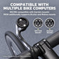 Modular bike computer mount with adapter plates for different bike computer brackets