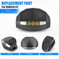 Scooter dashboard display assembly replacement unit with LED light bar and side housing