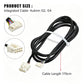 Black scooter controller cable, 170 cm length, with 6-pin and multi-pin connectors.