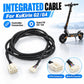 Black integrated scooter controller cable with 6-pin and multi-pin connectors.