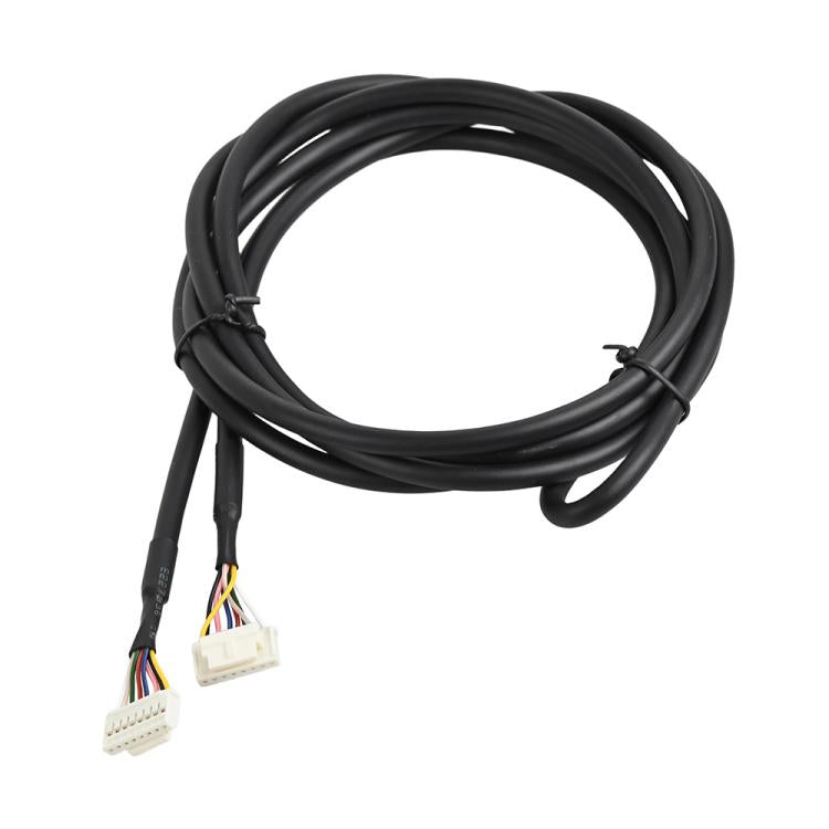 Black scooter controller cable with two white multi-pin connectors, 198 cm length