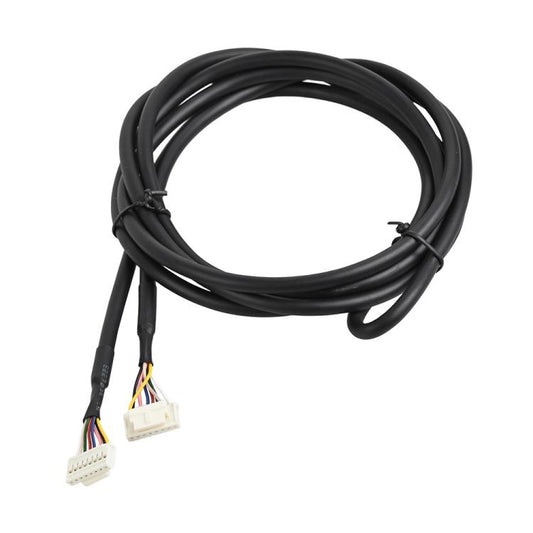 Black scooter controller cable with two white multi-pin connectors, 198 cm length