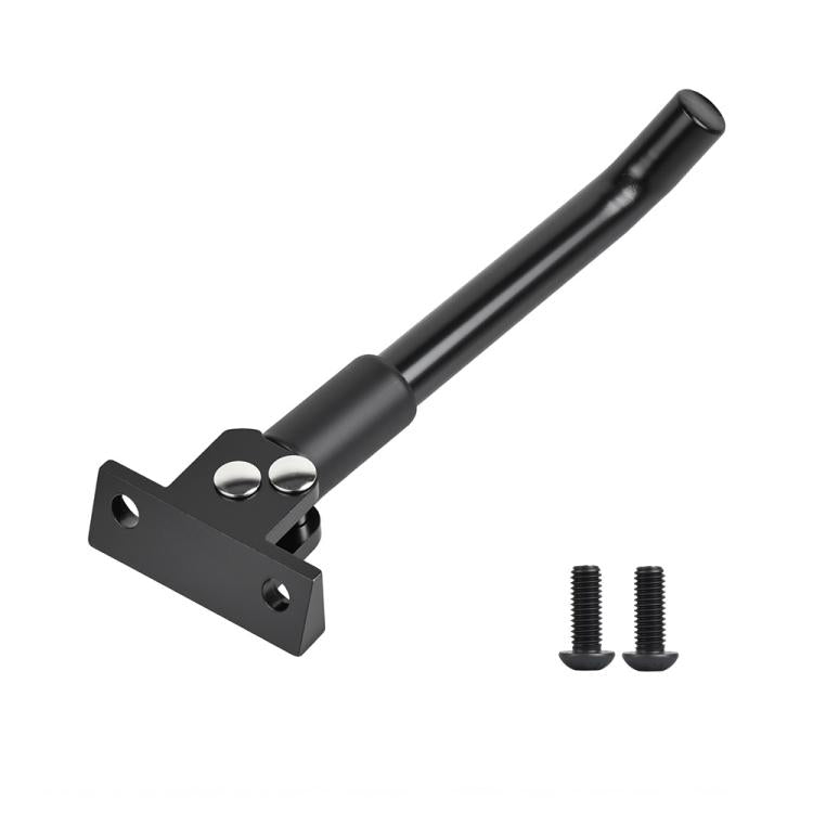 Black metal scooter support leg arm with mounting bracket and two included screws