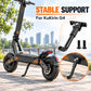 Black scooter side kickstand leg and mounting plate with two screws