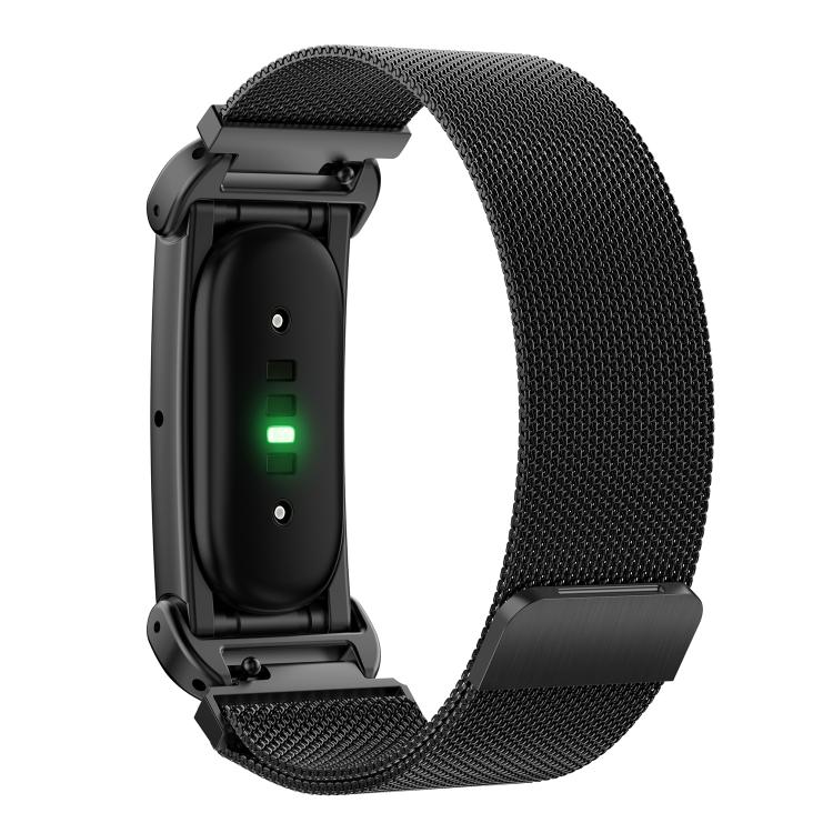 Metal Case Integrated Milanese Magnetic Watch Band, For Google Fitbit Air