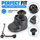 Black rear fender hook with molded base and threaded screw post