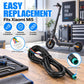 Electric scooter controller cable with 5-pin connector and round connector on black wire