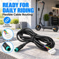 Black electric scooter controller cable with 5-pin connector and round connector
