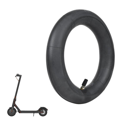 8.5-inch inflatable inner tube for electric scooter, black rubber with valve stem