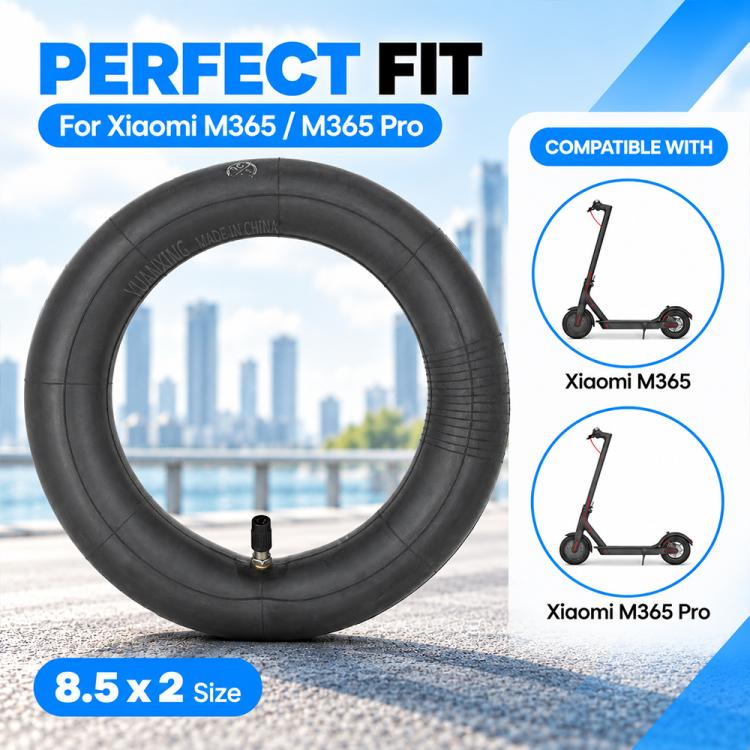8.5-inch inflatable inner tube for Xiaomi M365/M365 Pro scooters, black rubber