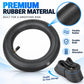 Black rubber inner tube with straight valve, flexible inflatable ring