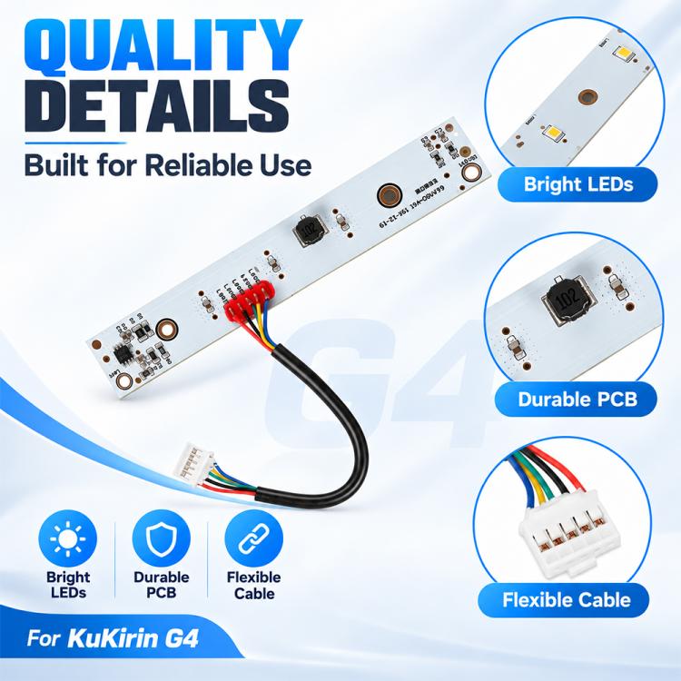 LED headlight circuit strip with bright LED chips and flexible black cable