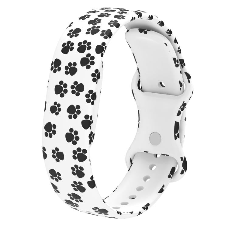 xDfind Butterfly Buckle Printed Silicone Watch Band, For Google Fitbit Air