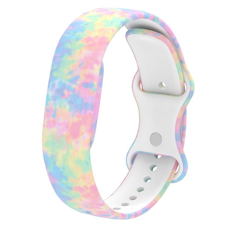 xDfind Butterfly Buckle Printed Silicone Watch Band, For Google Fitbit Air