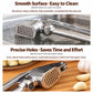 Stainless garlic press head with perforated plate for even mincing and easy cleaning