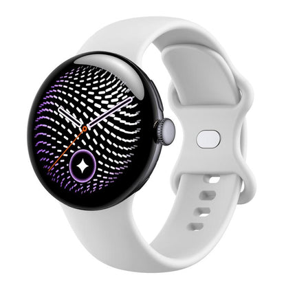 xDfind Butterfly Buckle Solid Color Silicone Watch Band, For Google Pixel Watch 5 / 4 / 3 45mm