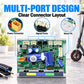Electric scooter controller board with power connector and signal ports, clear layout