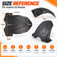 Black front fender size reference with dimension lines and mounting points