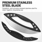 LsCook Stainless Steel Pizza Cutter Semi-circular Ring Slicer Baking Tool