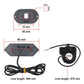 Turn signal control unit with wiring harness and accessory parts, includes line lengths
