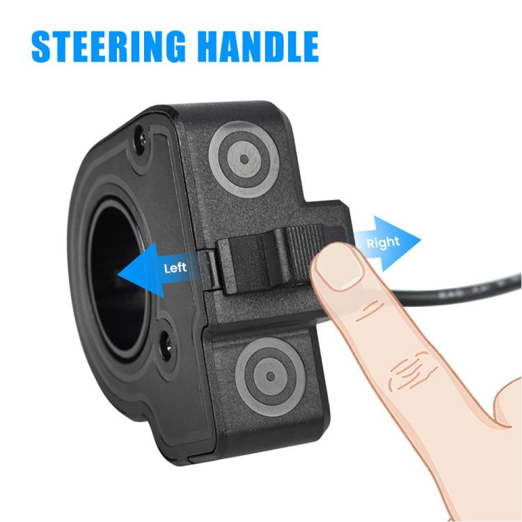 Handlebar steering control switch module for scooter turn signals, left and right