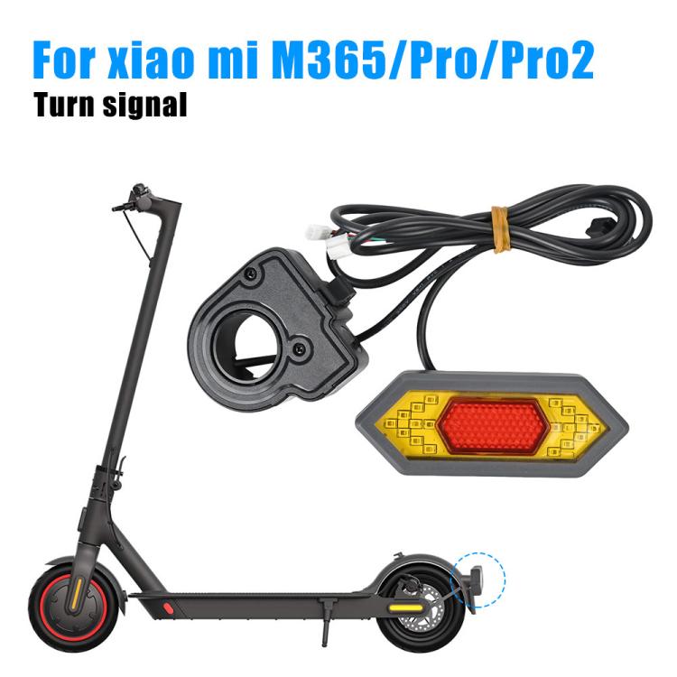 Electric scooter turn signal set with control module, wiring harness, and rear light