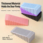 Thick ribbed door stopper set in pink, blue, purple, and black