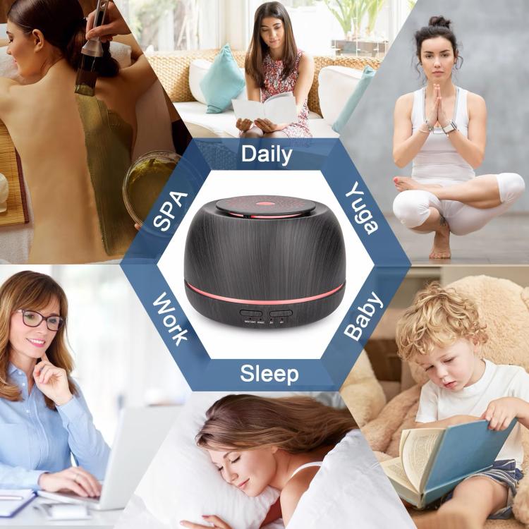 SS13 Colorful Wood Grain 300ml Aroma Diffuser with Remote Control