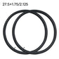 27.5x1.75/2.125 black bicycle inner tubes, two coiled rings