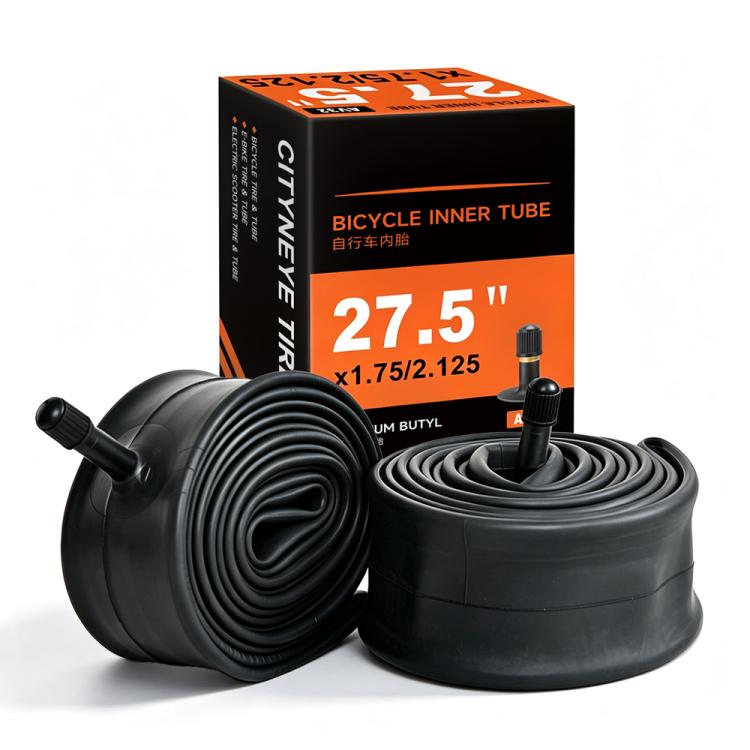 Bicycle inner tube kit with box and valve, 27.5x1.75/2.125