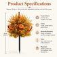 Artificial Fall Pumpkin Tree Stakes Decorative Garden Stake