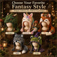 Fantasy hood hat DIY crochet kit set with multiple animal styles: dragon, wolf, fox, frog