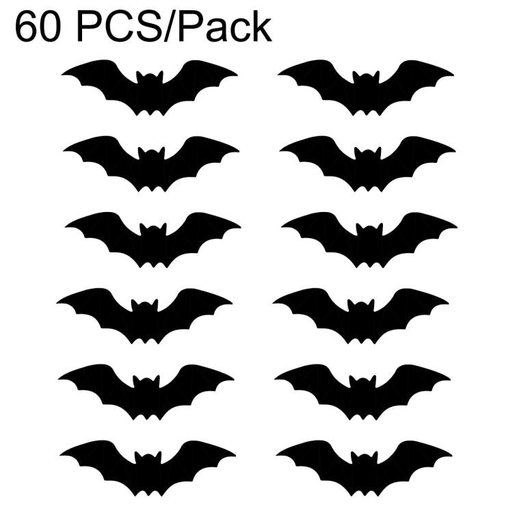 Halloween LED Glowing Bat Wall Decorations Kit, 12 PCS/Pack, 24 PCS/Pack, 36 PCS/Pack, 48 PCS/Pack, 60 PCS/Pack, 1 PC 3D