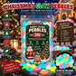 Multicolor glow pebbles 200-count pack with day-night and outdoor-use icons