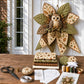 Quilted owl bow sewing kit with patchwork fabric pieces and sewing instructions