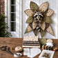 Quilted raccoon bow sewing kit with patchwork fabric pieces and sewing instructions